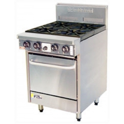 Goldstein PF-4-20 4 Burner range - 4 Open Burners, Oven Under